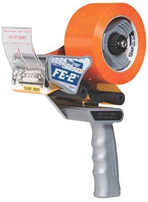 Shurtape 903250 FE-2 Folded-Edge 2" Hand Tape Dispenser for Manual Case Sealing Applications, Gray