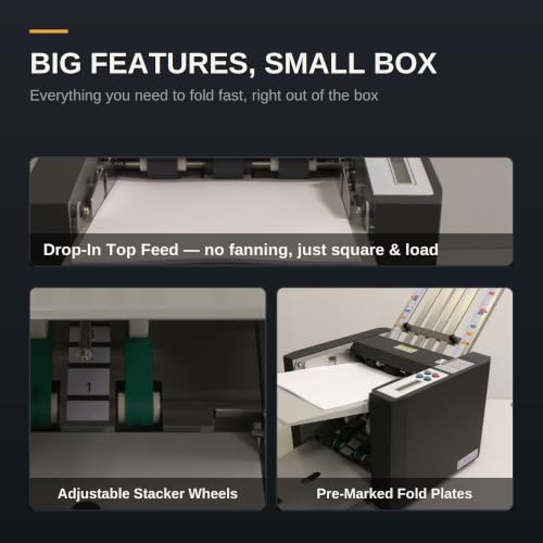 Formax FD 300 Desktop Document Folder Black - 4 Fold Types, LCD Control Panel