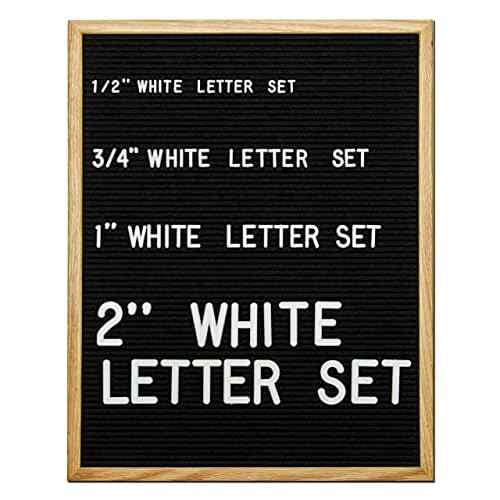 Felt Like Sharing Plastic Letter Board Letters Only (348 Pieces) ? 1¡± Letter Board Letters for Changeable Felt Letter Board ? White Letter Board Accessories ? Gift Set