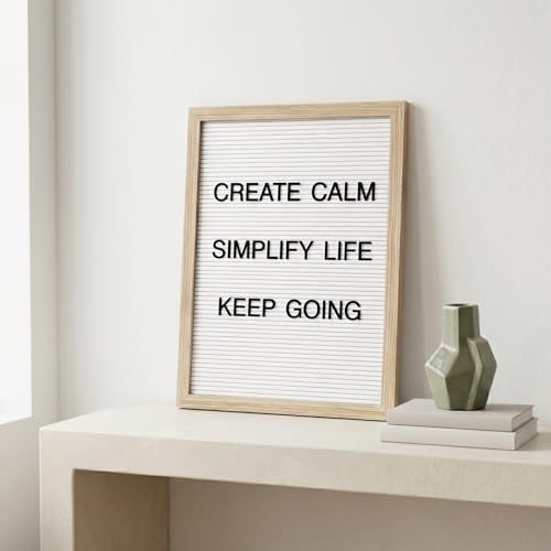 White Felt Letter Board 12x16 Inch with Stand & Wall Mount - C CRYSTAL LEMON