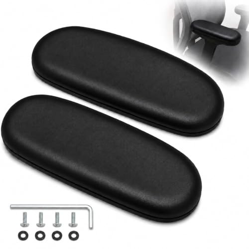 Office Chair Armrest Pads Replacement, 4" Mounting Holes, 2 Pack