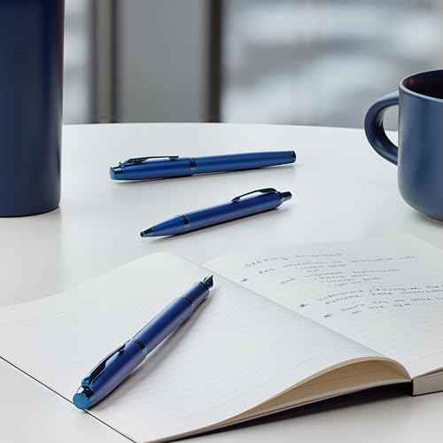 Parker IM Monochrome Ballpoint Pen Blue Ink Blue Finish and Trims Medium Point Gift Box
