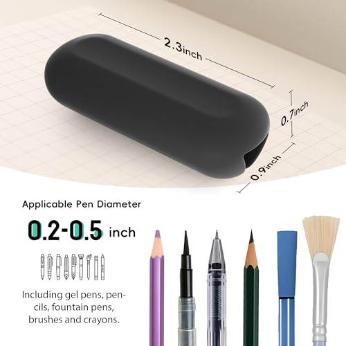 ELETIUO 5-Pack Weighted Pencil Grips ? 1oz Silicone Handwriting Aid for Kids, Elderly & Special Needs ? Improves Penmanship for Autism,ADHD,Tremors,Dyspraxia & Fine Motor Skills