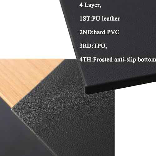 AKOZLIN Office Desk Pad Table Pad Blotter Protector TPU Surface Waterproof Mouse Pad Desk Writing Mat with Full Lip No Smell 29.5"x 17.7"