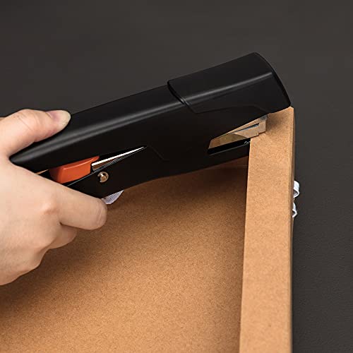 Heavy Duty Handheld Stapler for 25 Sheets - Effortless Plier Stapler, Black
