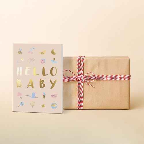 Sweetzer & Orange Baby Shower Card with Gold Foil ? Gender Neutral Baby Shower Greeting for Boy or Girl ? 5¡±x7¡± Congratulations Card with Envelope & Gold Sticker ? 300gsm Cardstock