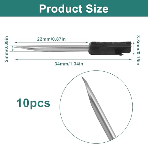 Jiozermi 10 Pcs Standard Tagging Gun Needles - Compatible with All Tagging Guns