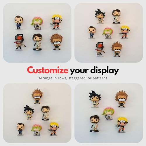 Clear 8-Pack Adhesive Display Shelves for Funko Pop Figures – Wall Mount Shelf