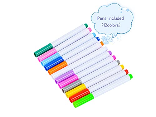 Reusable 20 Pcs Mini Chalkboard Signs with Easel & 12 Water-Based Chalks