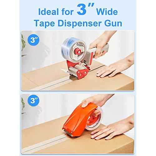 JARLINK Clearer Packing Tape 18 Rolls, Heavy Duty Packaging Tape for Shipping Packaging Moving Sealing, 2.7mil Thick, 1.88 inches Wide, 60 Yards Per Roll, 1080 Total Yards