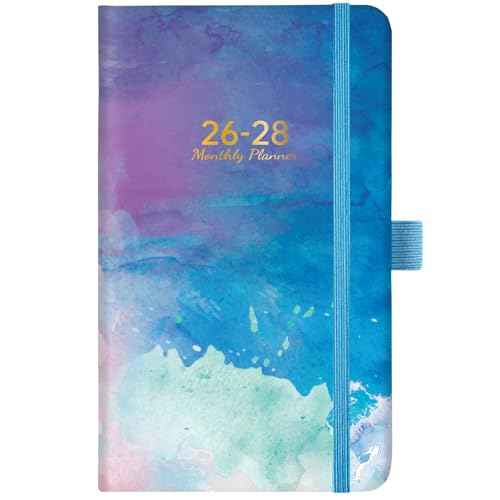 2026-2028 Pocket Calendar - 3 Year Monthly Planner from January 2026 to December 2028, Pocket Planner 2026-2028, 6.4'' x 3.8''
