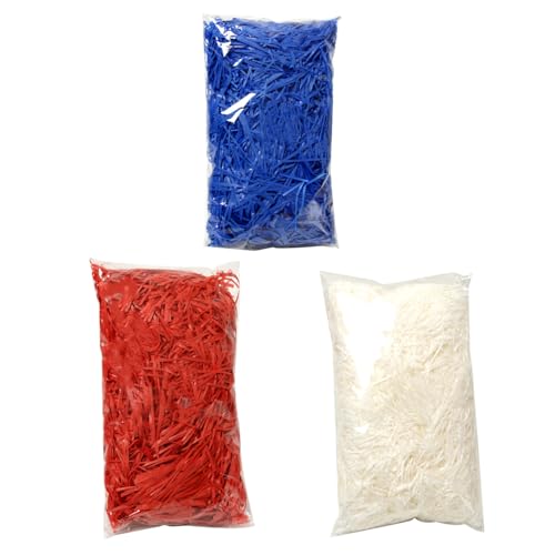 Raffia Paper Shreds, 300g Shredded for Gift Box, Crinkle Cut Shred