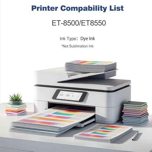 552 Ink Refill Bottle Replacement for T552 Dye Ink for ET-8550 ET-8500 ET8550 ET8500 8550 8500 Printer (Black,Photo Black,Cyan, Magenta,Yellow, Gray)