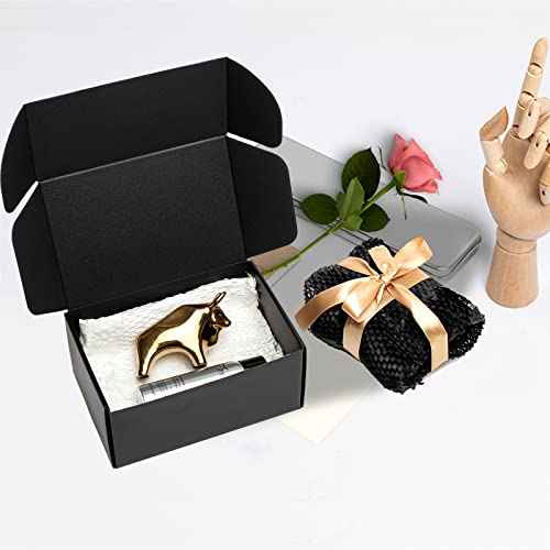Mcfleet 9x6x4¡± Black Shipping Boxes - 24 Pack Corrugated Cardboard Mailing Box Packaging for Small Business - Tab Locking Literature Mailer Flat Empty Gift Packing Supplies
