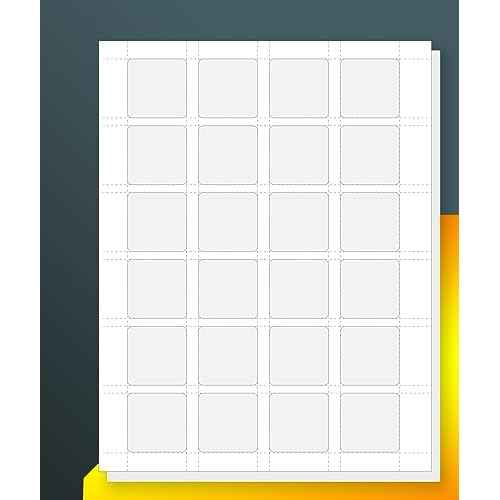 24UP 1.5" x 1.5" Square Labels for Laser & Inkjet Printers[500 Sheets,12000 Labels]