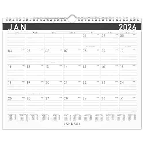 AT-A-GLANCE 2026 Wall Calendar, Monthly, 15" x 12", Medium, Contemporary (PM8X2826)