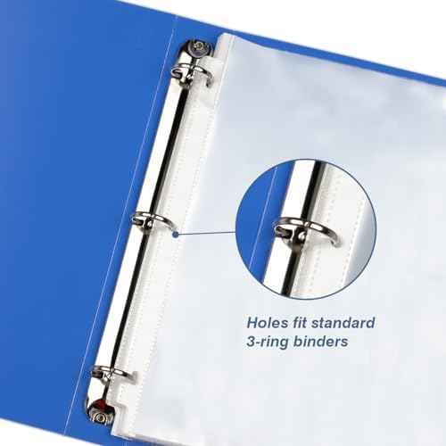 70Pack Sheet Protectors, Clear Heavy Duty Plastic Page Protectors for 3 Ring Binder, Top Loading Sheet Protectors 8.5 x 11¡± for Photo, Paper, Document Protector