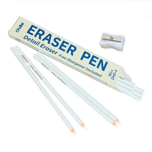 Eraser Pen 10-Pack Erasers for Pencils Accurate Force Transmission Precise Erasers Drawing Eraser Pencil Erasers for Artists