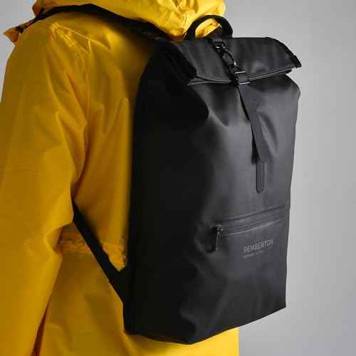 Pemberton Black Work Backpack - Waterproof Laptop Backpack for Men & Women with Laptop & Tablet Sleeves
