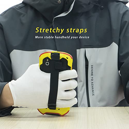 IYOUBOL Rugged Protective Case with Hand Strap for Zebra TC51 TC52 TC56 TC57 (Red+Yellow)
