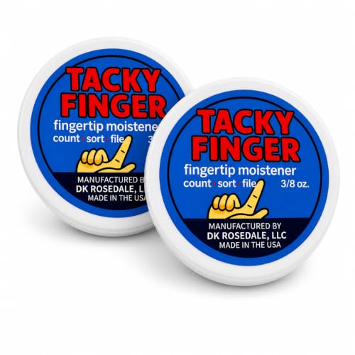 Fingertip Moistener Gel for Money Counting and Paper Handling - 2 Pack