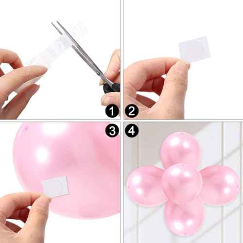 UPINS 1500 Pcs Point Dots Balloon Glue Removable Adhesive Point Tape, 15 Rolls Double Sided Dots Stickers for Craft Wedding Decoration