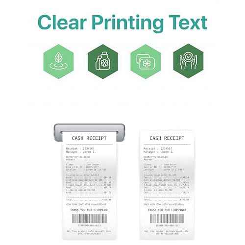 2 1/4" x 150' 1 Ply Bond White Paper 50 Rolls 2.25 inch x 150 ft Adding Machine Kitchen Receipt Printer POS System Cash Register Compatible with Epson SNBC Star Sam4s Ellix Bixolon (50 Rolls)