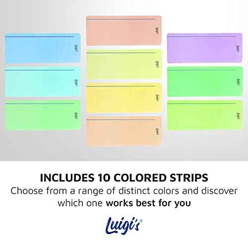 Luigi's SB Education 10 x Dyslexia Reading Tools for kids with Coloured Overlays | Guided reading strips for Dyslexia, Irlen Syndrome, ADHD and Visual Stress | Perfect Reading Trackers for kids