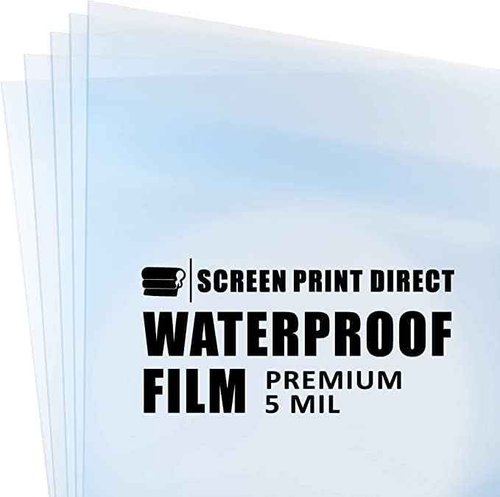Screen Print Direct® Waterproof Inkjet Film Sheets (17" x 22" - 100 Sheets) - Transparency Film for Silk Screen Printing, Inkjet Film Sheets for Screen Printers - Screen Printing Supplies