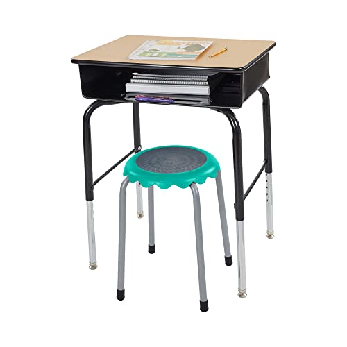 ECR4Kids Daisy Stackable Stool Set, Flexible Seating, Contemporary, 8-Piece