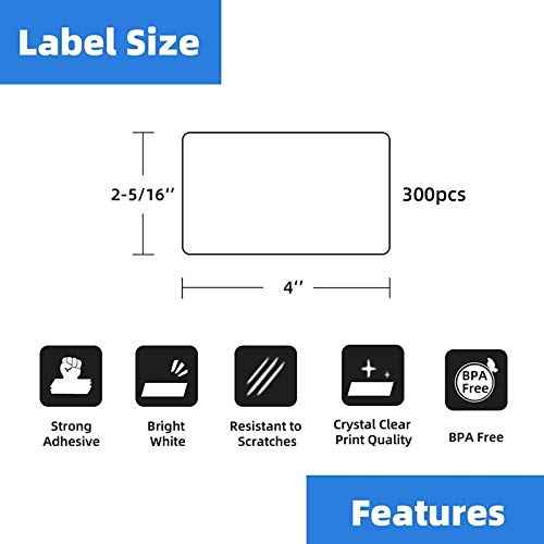 Compatible Direct Thermal Labels Replacement for Dymo 30256 (2-5/16" x 4") 12 Rolls Shipping Labels - Use with Labelwriter 450, 450 Turbo, 4XL, Rollo & Zebra Printers - 300 Labels/Roll