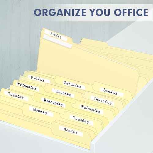 File Folder, PANDRI 270 Pack File Folder, 1/3 Cut Tab, Letter Size, Filing Folder for Office School Business, Manila