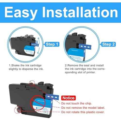 LCL LC406 Color Ink Cartridge Replacement for Brother LC4063PKS LC406C LC406CS LC406M LC406MS LC406Y LC406YS for MFC-J4335DW MFC-J4345DW MFC-J4535DW MFC-J5855DW MFC-J5955DW MFC-J6555DW Printer(2C2M2Y)
