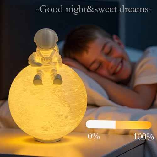Space ?Galaxy Lamp - USB Plug-in Night Light, Portable Moon Light for Bedroom Decor | 3D Galaxy Theme, Warm White Glow?