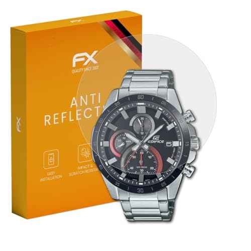 atFoliX Screen Protector compatible with Casio EFR-571DB-1A1VUEF Screen Protection Film, anti-reflective and shock-absorbing FX Protector Film (3X)