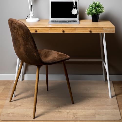 Clear Office Chair Mat for Hardwood, Gaming Chair Mats, Rectangular Chair Mat for Hard Floors, Desk Protection Mats, Non-Slip and Easy Cleaning (45"¡¿ 53")