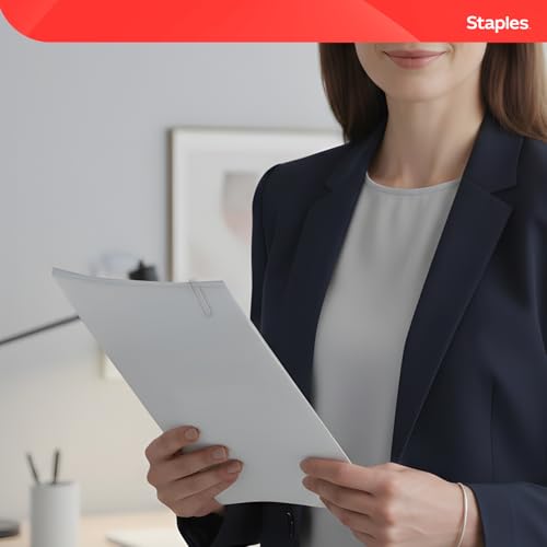 Staples Jumbo Paper Clips, 1,000-Pack - Large Steel, Silver
