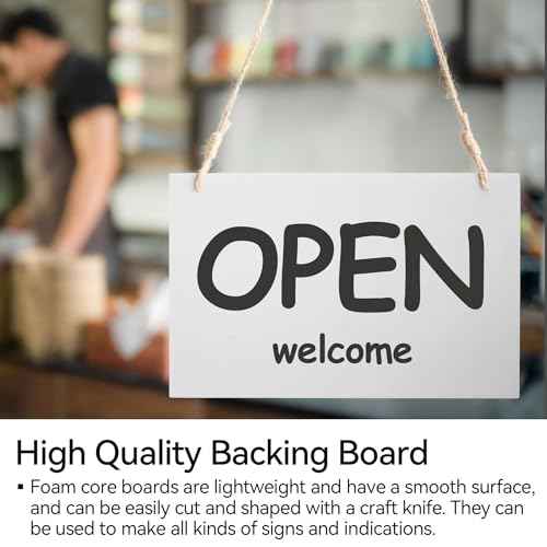 10 Pack Foam Boards,Thickness White Foam Core Backing Board 3/16" Foam Poster Boards for Mounting Photographs and Artwork, 3-D Modeling, Signage, Poster Making in School, Office (A3,12"x16.5")