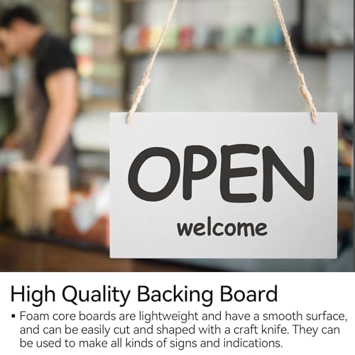 Philbinden A3 Foam Boards 12x16.5 Inch Pack of 10 White Foam Core Backing Boards for Art, Mounting & Signage