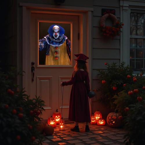 HoliScapes Creepy Clowns USB Projector Kit with 48x72 Screen and Digital Scenes