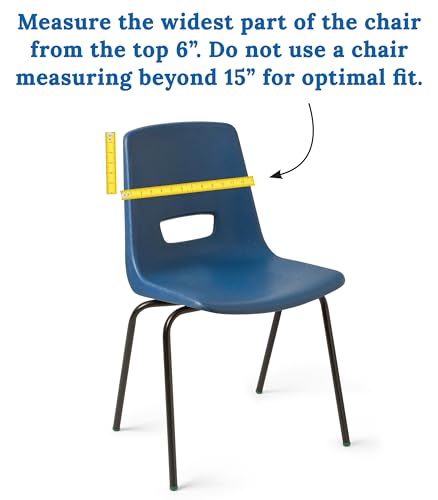 Carson Dellosa Classroom Chair Pockets Blue & Red 1-Pack Student Organizer