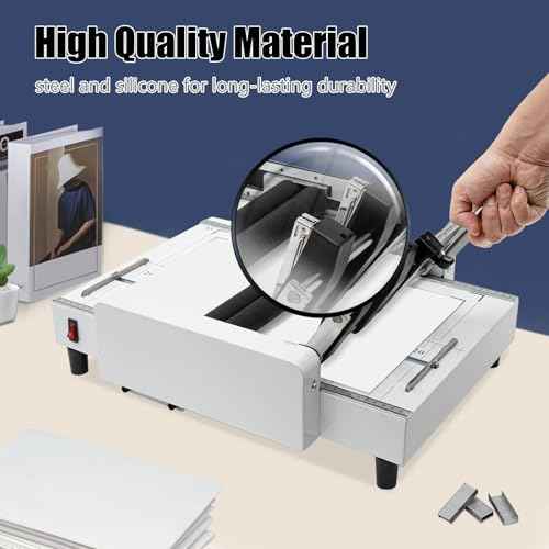 2 in 1 Paper Folding & Binding Machine A3 Booklet Maker MAX 11.7"¡¿16.5" Paper Binder Stapler Machine 200-300 Books/Hr Booklet Maker for Offices, Schools