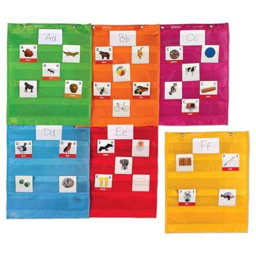 Learning Resources Magnetic Pocket Chart Squares, Classroom/Teacher Organizer, Various Colors, Back to School Resources for Teachers, All Grades, Set of 6