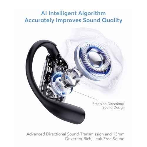 AI Language Translation Earbuds Real-Time, 144 Languages & Accents, Audifonos Traductores Ingl?s Espa?ol, Compatible with iOS & Android, Ideal for Travel, Business, Learning, Matte Black