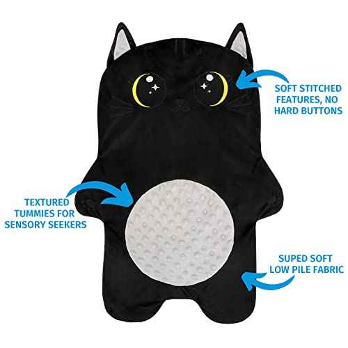Weighted Lap Pad Animal for Kids - 5 lbs or Custom Weight up to 20lbs - 23.5x16in - Washable Weighted Lap Blanket for Kids Adults School Sleep Pal Cat - 5 LB