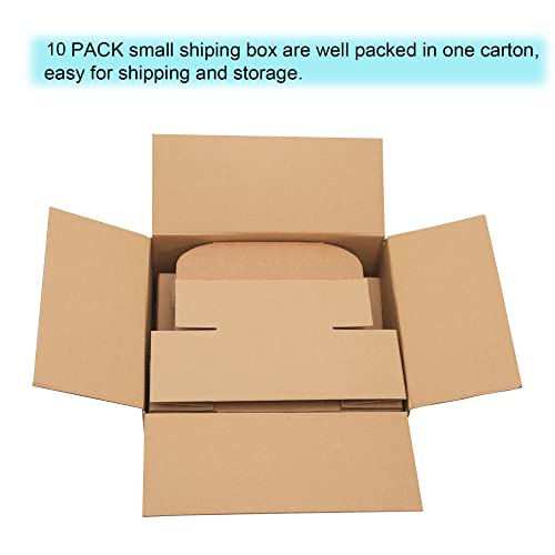 YOUNGKEE 6x4x3 Inch 10 Pack Small Shipping Boxes Corrugated Recyclable Packaging