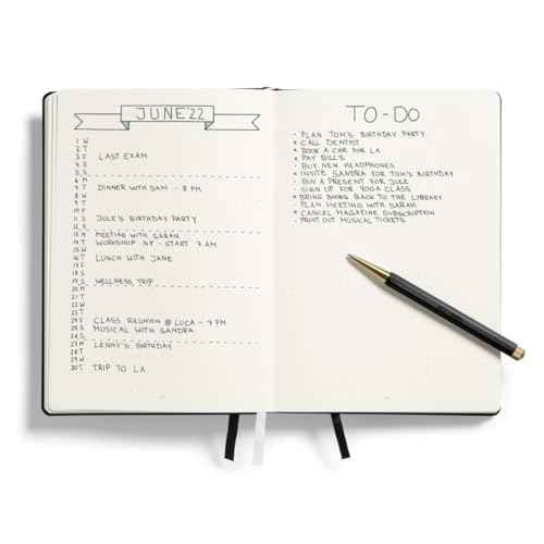 LEUCHTTURM1917 - Official Bullet Journal Writing Pen Special Edition Drehgriffel Built for BuJo - Gel Pen Stylus with Black Ink Included (Black)