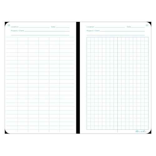Rite in the Rain Weatherproof Hard Cover Notebook, 4.75" x 7.5", Yellow Cover, Environmental Pattern (No. 550F)