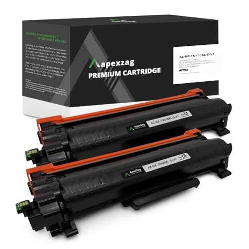 Compatible TN830 TN830XL Toner Replacement for Brother Printer DCP-L2640DW HL-L2400D HL-L2405W HL-L2460DW HL-L2480DW L2420DW MFC-L2807DW MFC-L2820DW (Black, 2 Pack)