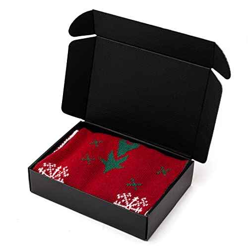 9x6.5x2 Inches Black Shipping Boxes 25 Pack - Corrugated Cardboard Mailing Box for Small Business, Tab Locking Literature Mailer Packaging Supplies for Packing Digest Size Book Gifts Craft DVD